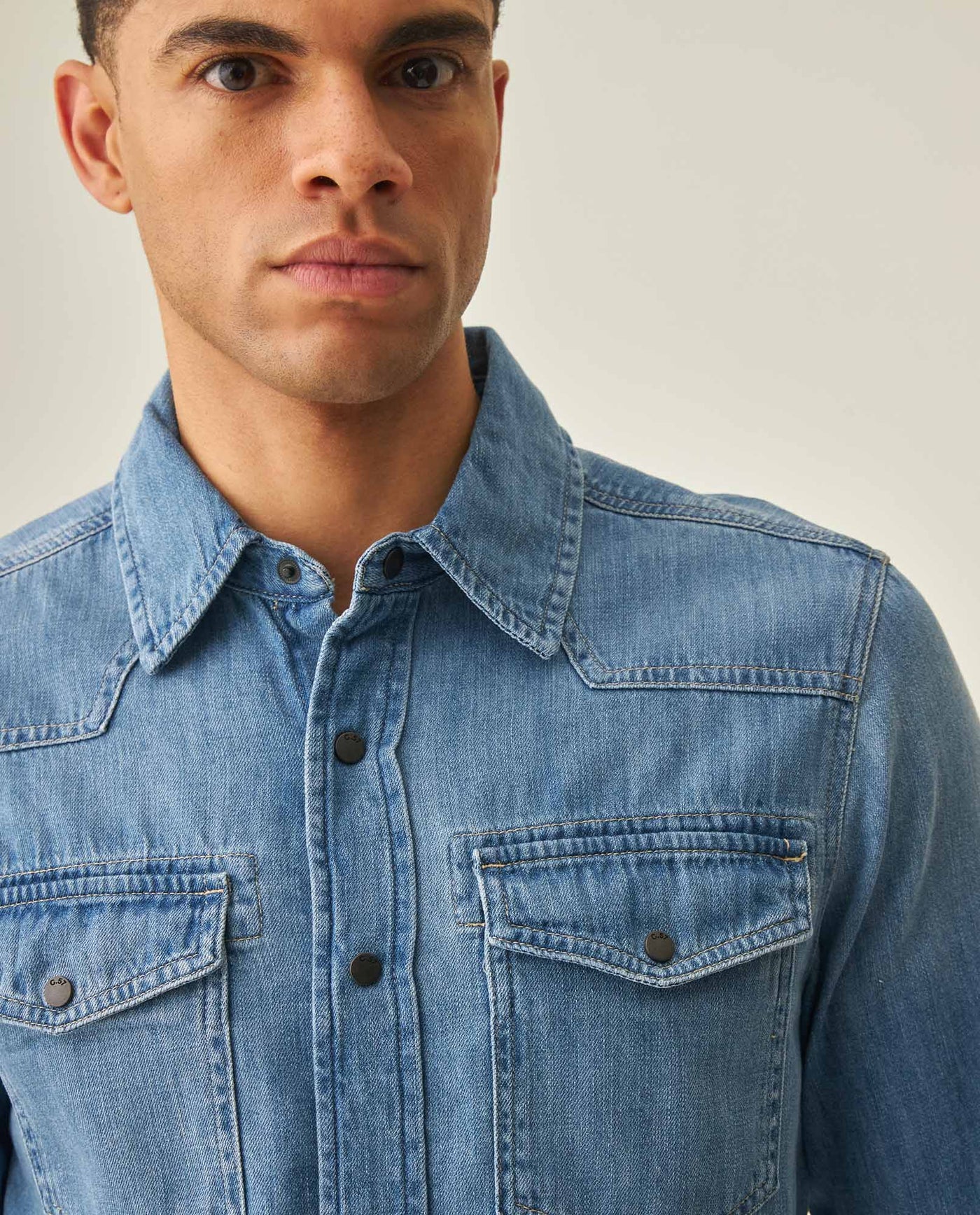 Men´s Slim Denim Shirt - Blue 63_312H000_AZU184140_5
