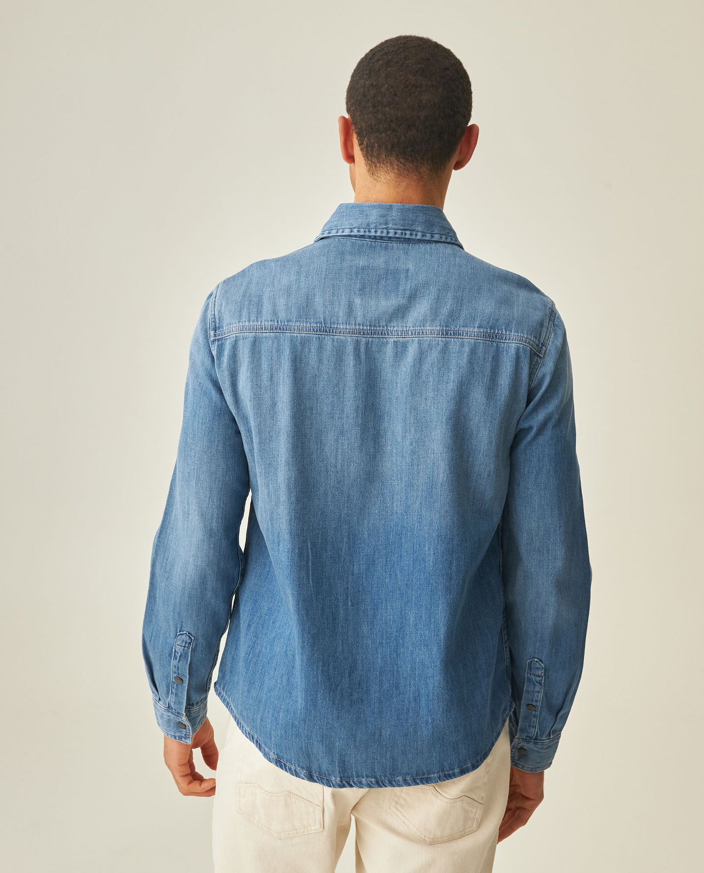 Men´s Slim Denim Shirt - Blue 63_312H000_AZU184140_6