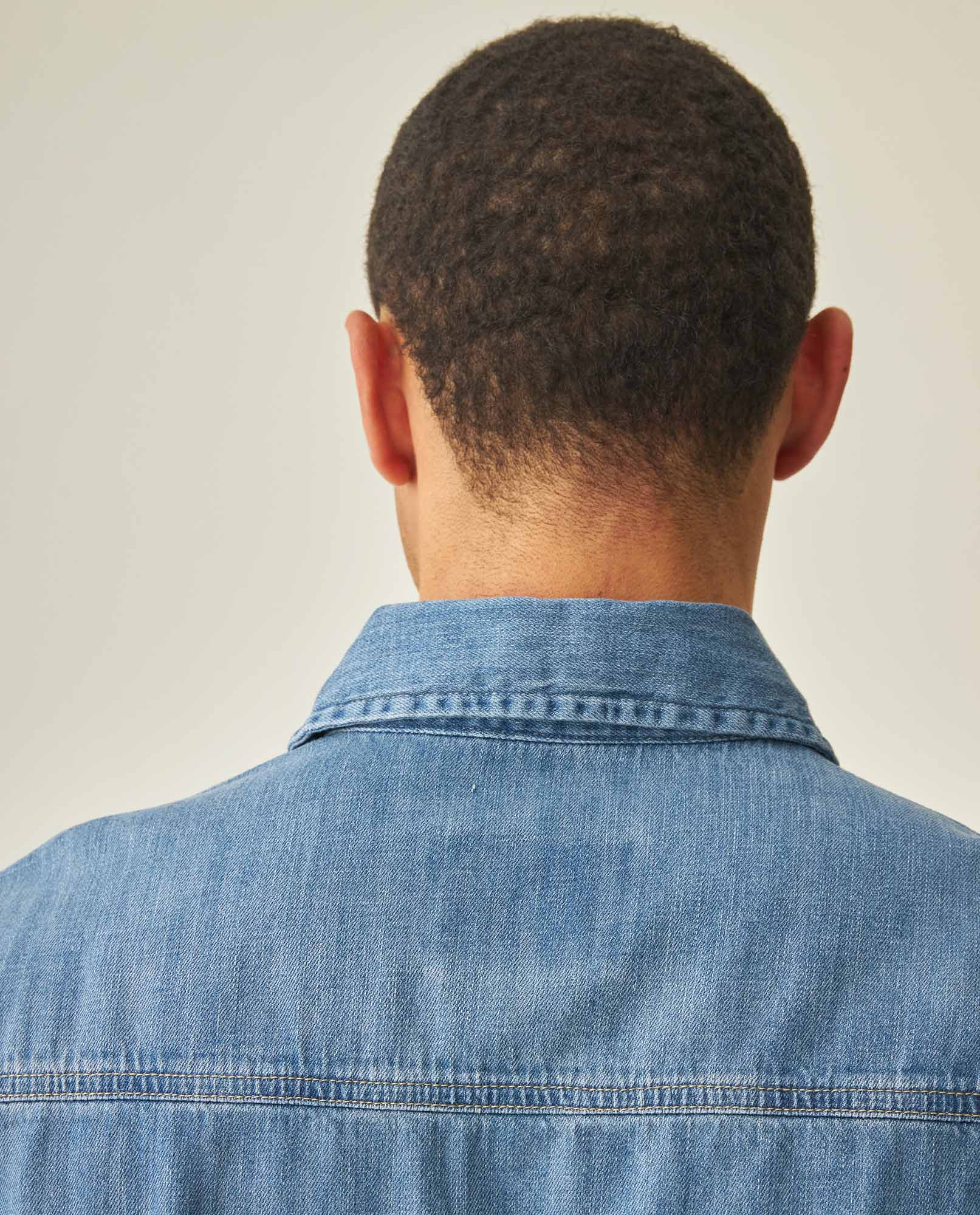 Men´s Slim Denim Shirt - Blue 63_312H000_AZU184140_7