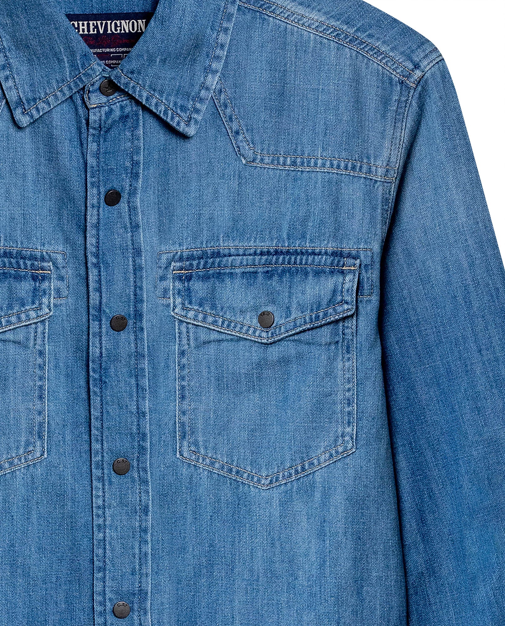 Men´s Slim Denim Shirt - Blue 63_312H000_AZU184140_8