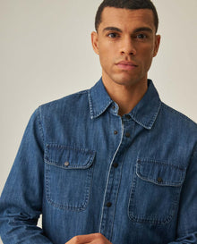 Men´s Slim Denim Shirt - Blue 63_312H001_AZU194052_0