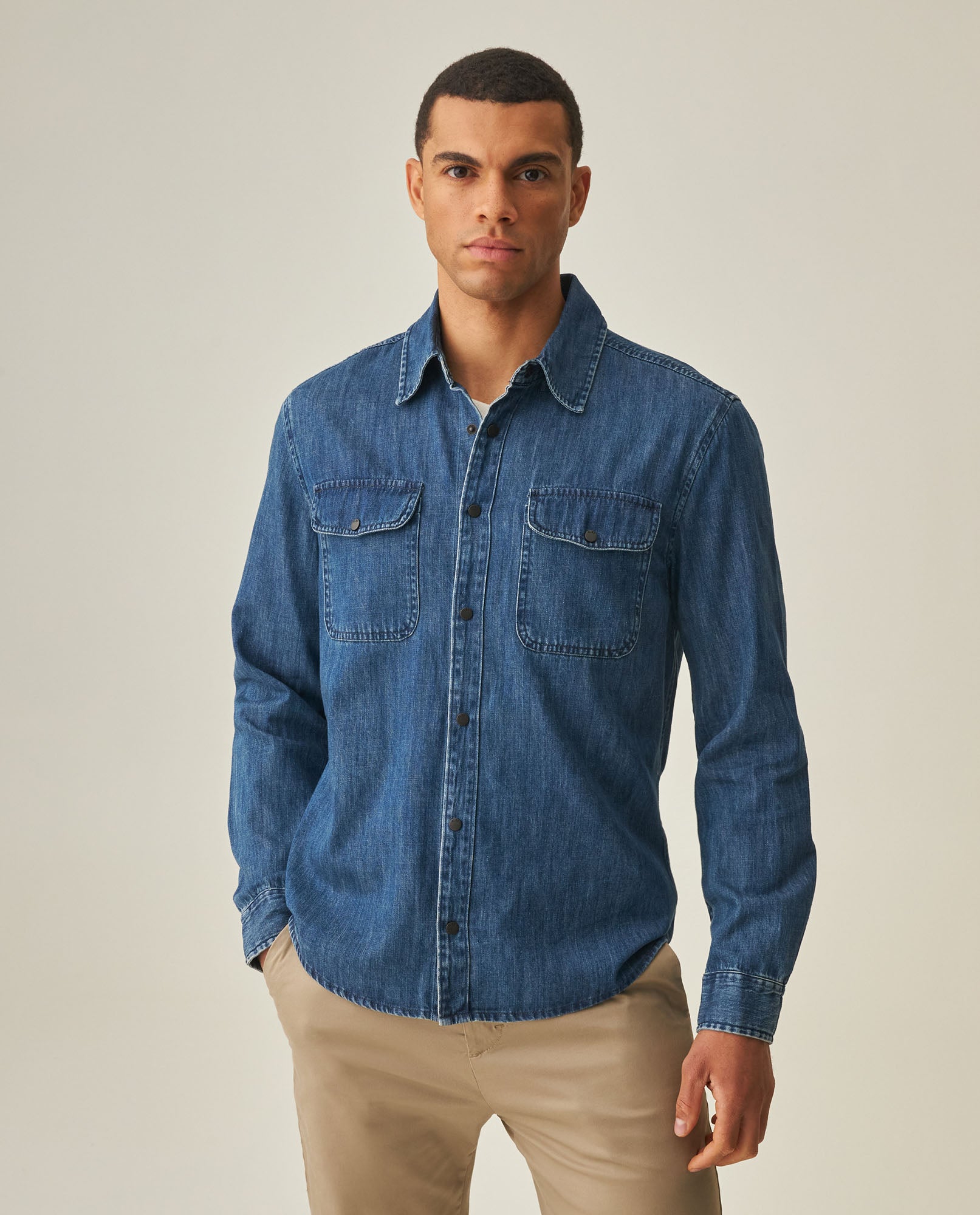 Men´s Slim Denim Shirt - Blue 63_312H001_AZU194052_5