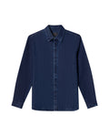 Mens Relaxed Fit Dark Denim Shirt - Special Collection - Blue 63_312H200_AZU193924_4