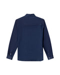 Mens Relaxed Fit Dark Denim Shirt - Special Collection - Blue 63_312H200_AZU193924_5