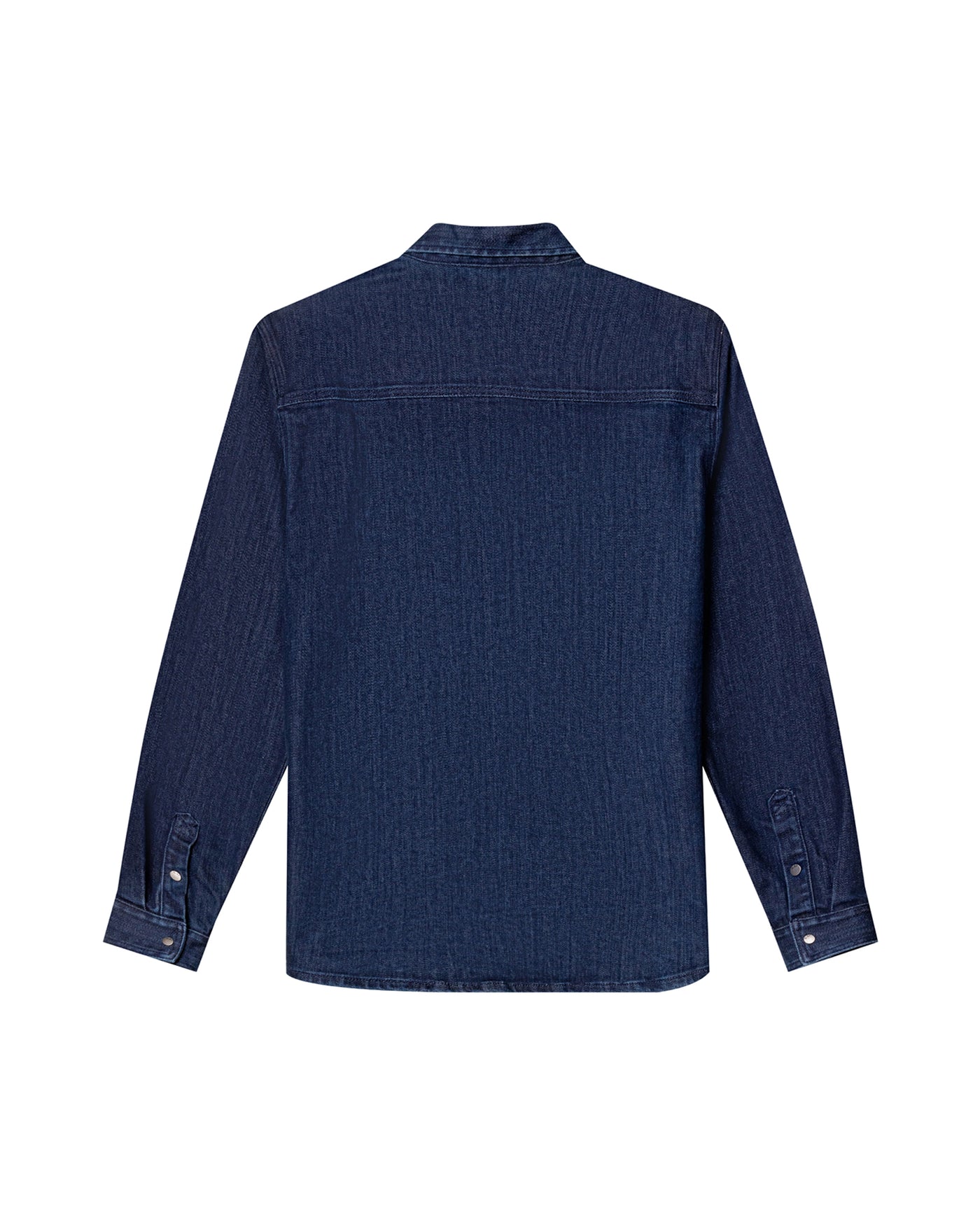 Mens Relaxed Fit Dark Denim Shirt - Special Collection - Blue 63_312H200_AZU193924_5