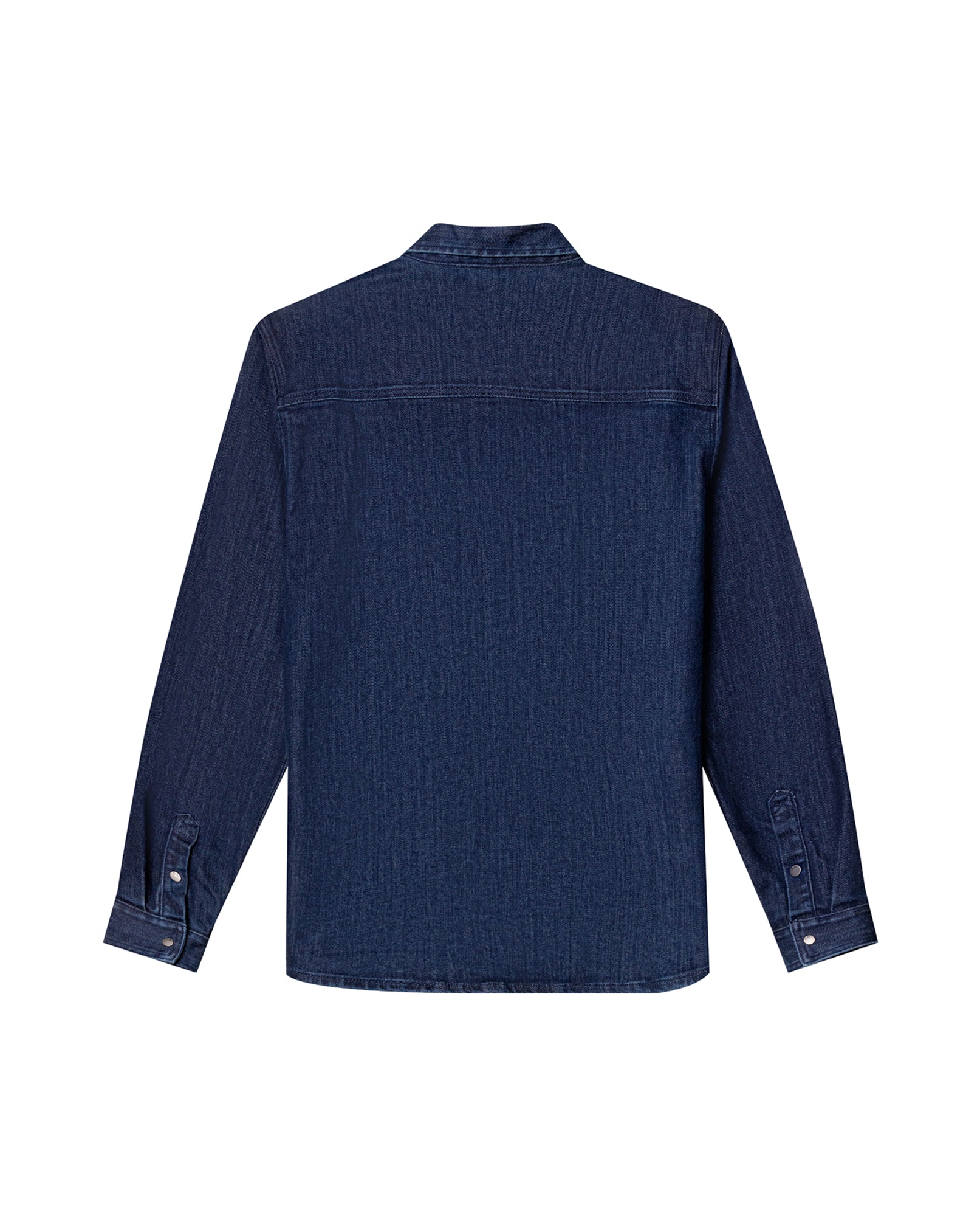 Mens Relaxed Fit Dark Denim Shirt - Special Collection - Blue 63_312H200_AZU193924_5
