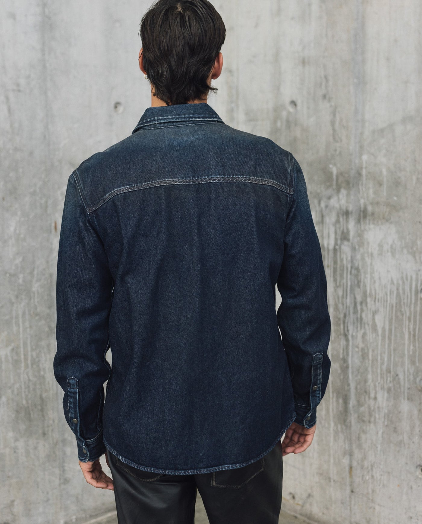 Mens Slim Fit Solid Shirt - Special Collection - Blue 63_312H201_AZU194052_6