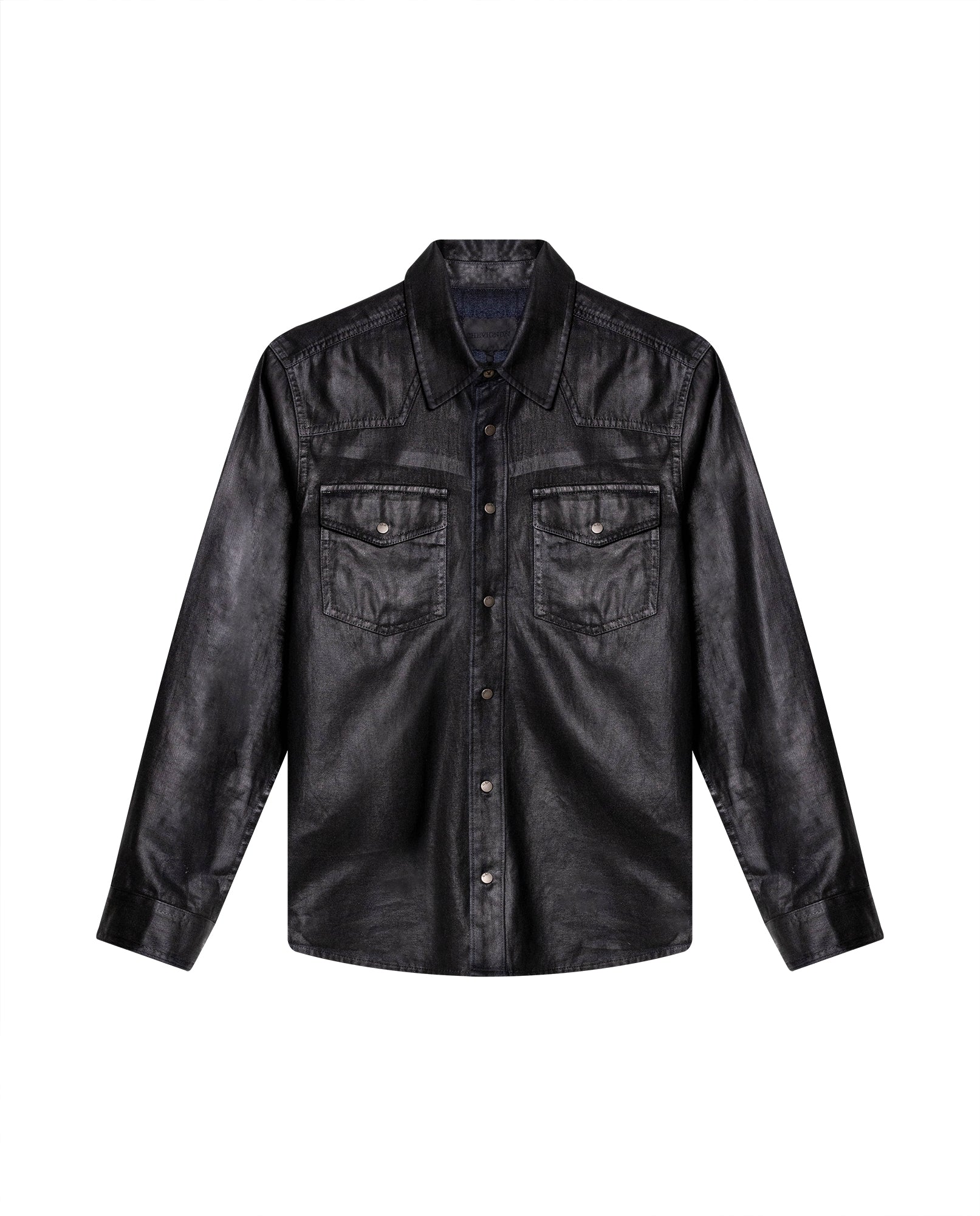 Mens Slim Fit Denim Shirt - Special Collection - Blue 63_312H202_AZU194052_4