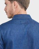 CLASSIC FIT DENIM WORK SHIRT IN BLUE