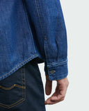 CLASSIC FIT DENIM WORK SHIRT IN BLUE