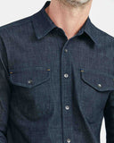 DARK BLUE DENIM SHIRT