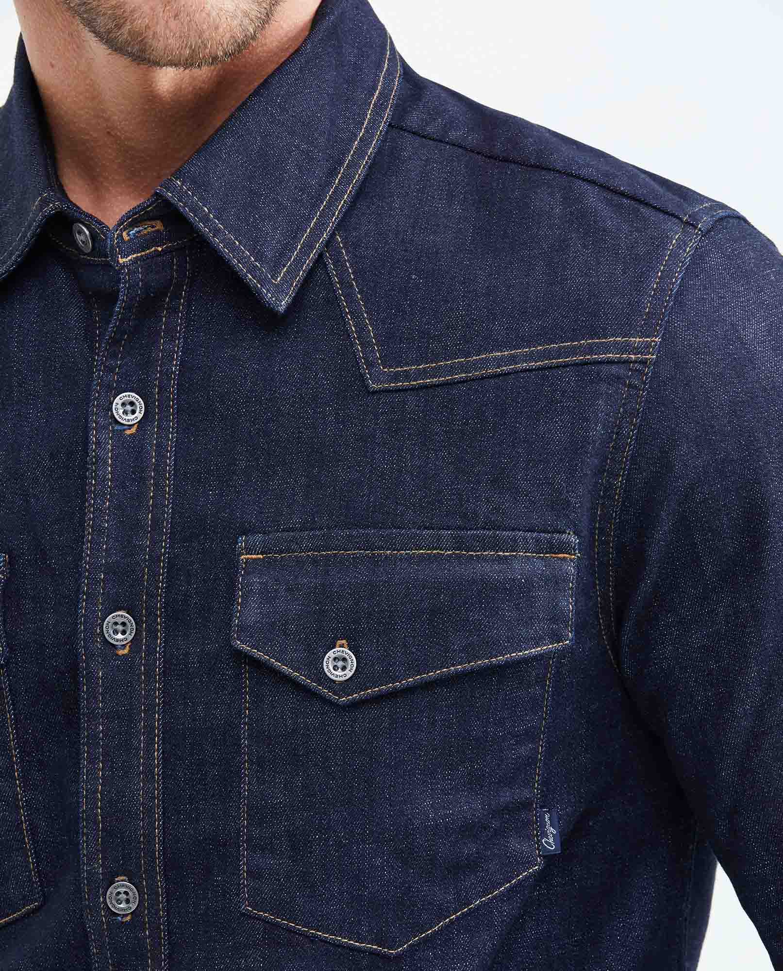 Men´s Slim Fit Denim Shirt - Blue 63_319F000_AZU194052_4