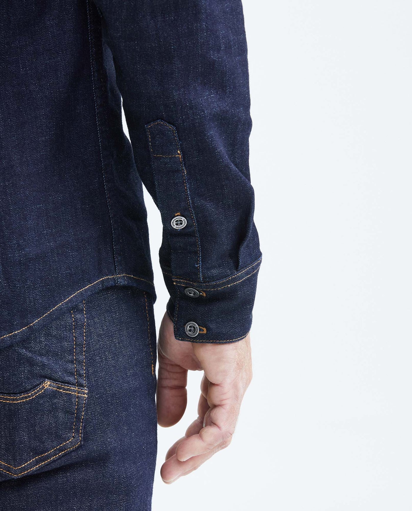 Men´s Slim Fit Denim Shirt - Blue 63_319F000_AZU194052_7