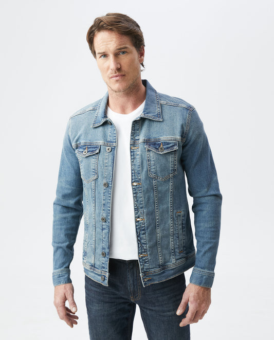 Men's Denim Jacket - Blue Medium Wash 320E001 - 1
