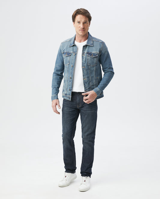 Men's Denim Jacket - Blue Medium Wash 320E001 - 2