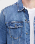 Men's Denim Trucker Jacket - Blue 320F001 - 9