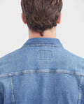 Men's Denim Trucker Jacket - Blue 320F001 - 12
