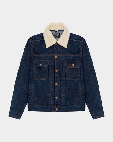 DARK WASH DENIM UTILITY JACKET