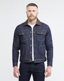 DARK WASH DENIM UTILITY JACKET