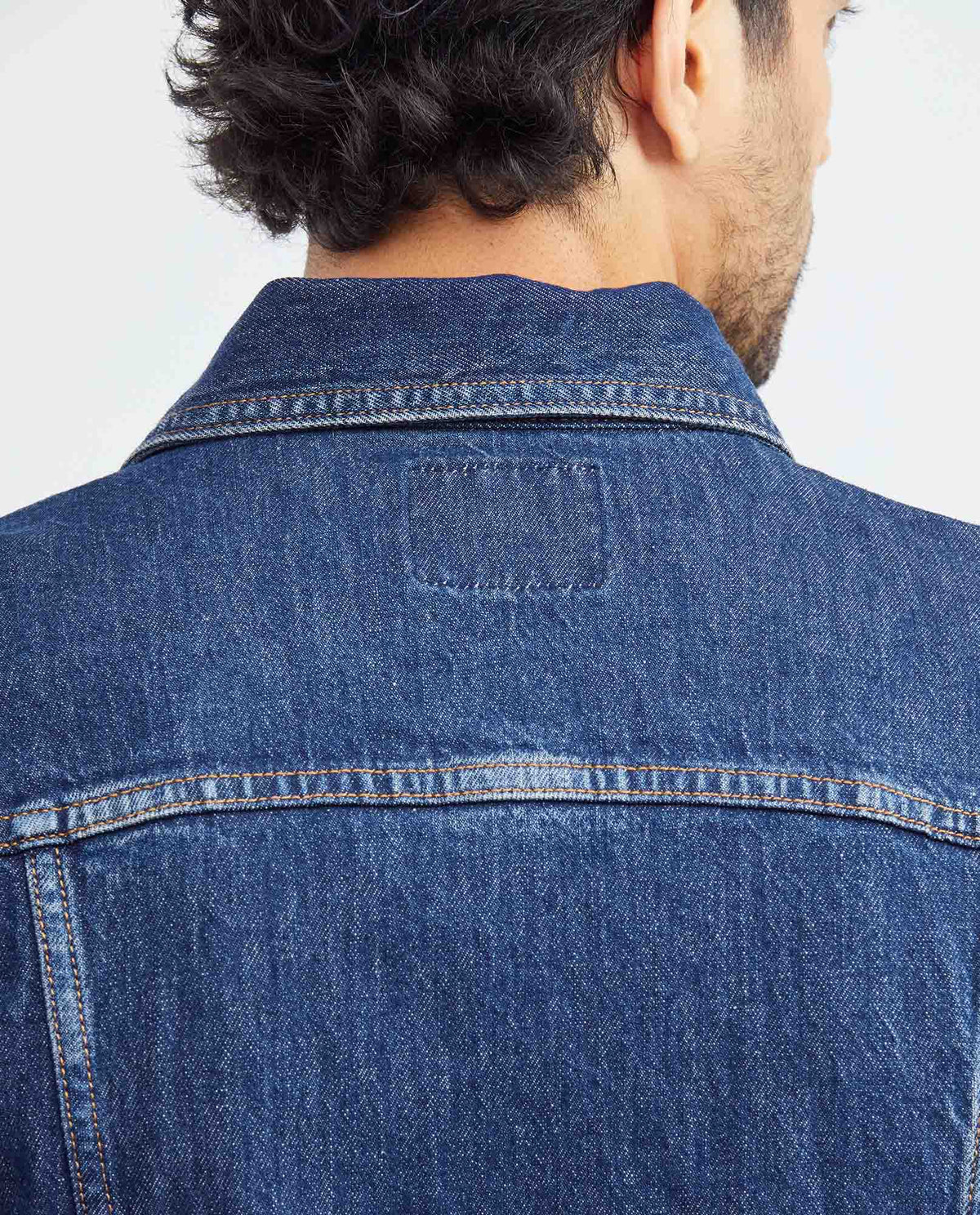 Men's Jacket Seam Distressing Bellows Pockets in Cotton Stretch Blend 322F001 - 6