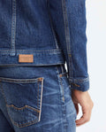 Men's Jacket Seam Distressing Bellows Pockets in Cotton Stretch Blend 322F001 - 7
