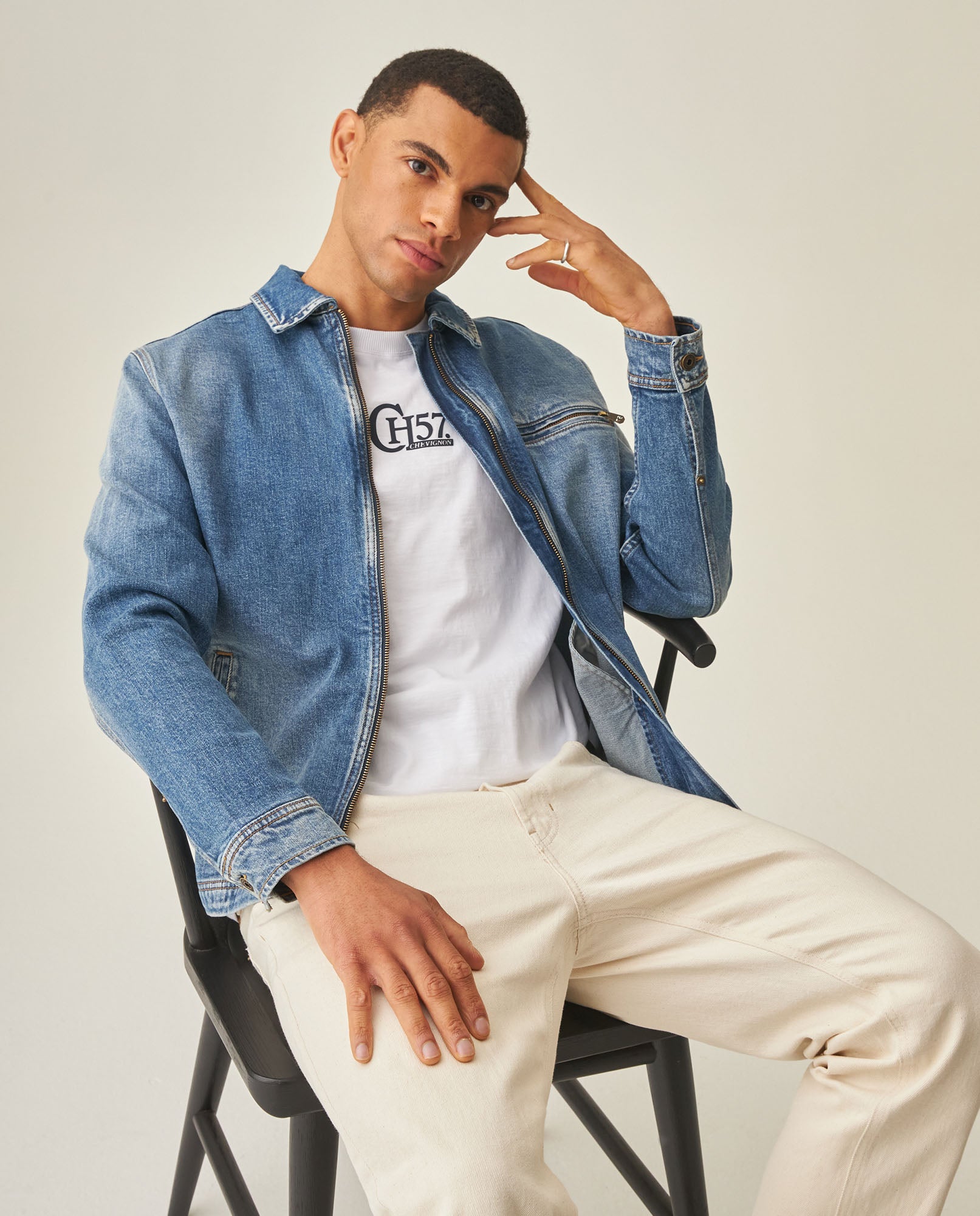 Men´s Denim Trucker Jacket - Blue 63_322H000_AZU154020_0