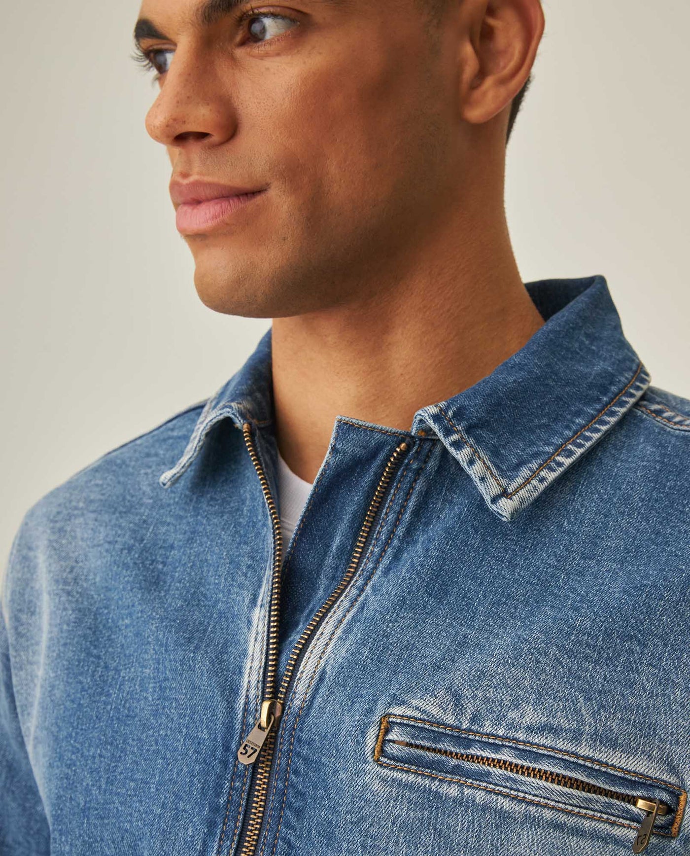 Men´s Denim Trucker Jacket - Blue 63_322H000_AZU154020_5