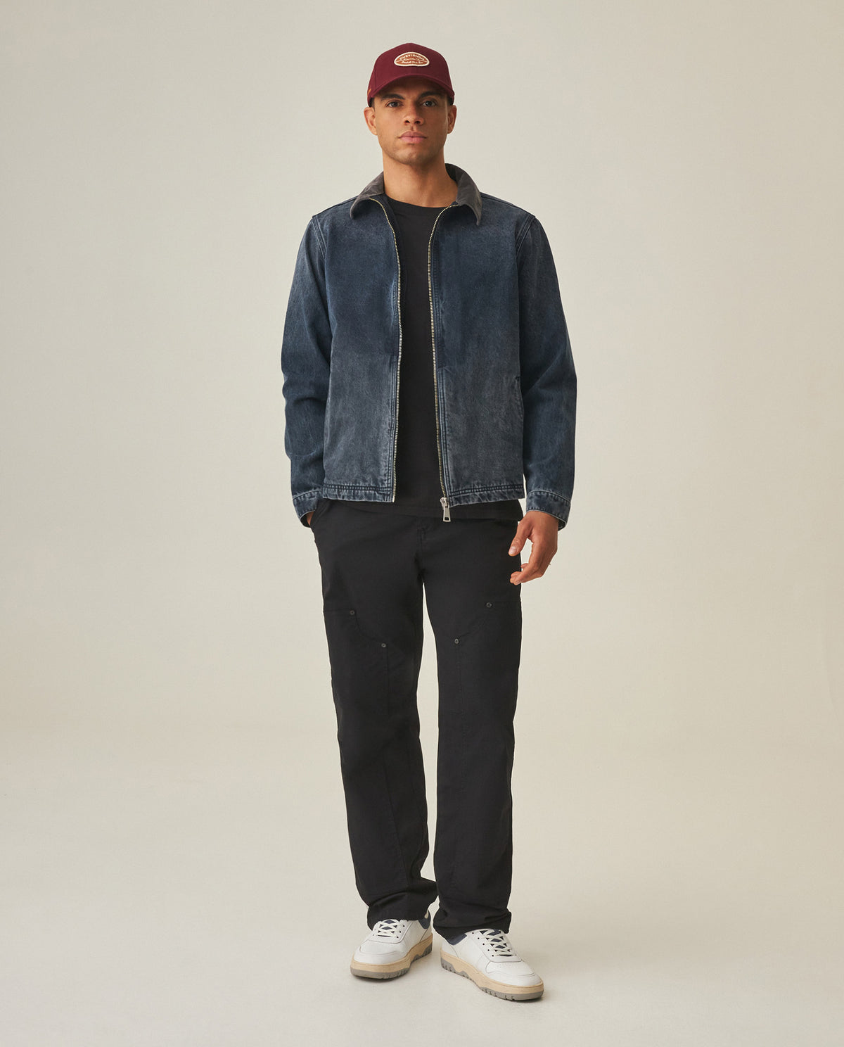 Men´s Denim Biker Jacket - Blue 63_322H001_AZU194052_3