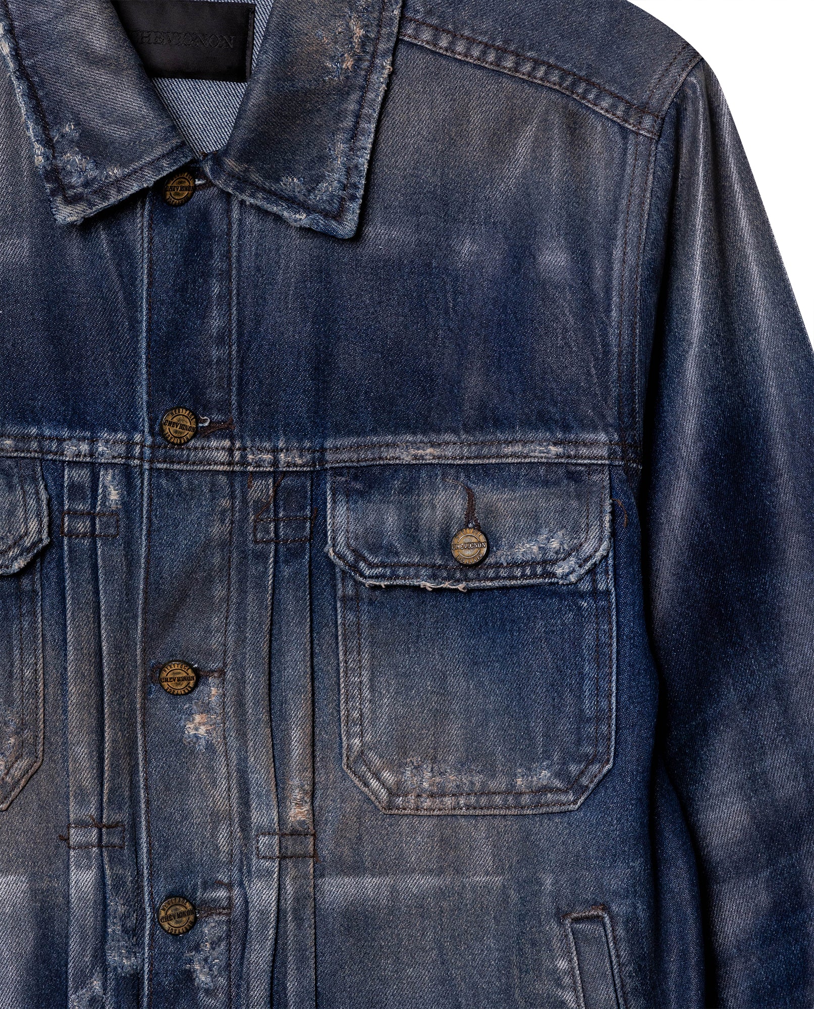 Mens Denim Trucker Jacket - Special Collection - Blue 63_322H200_AZU193924_5