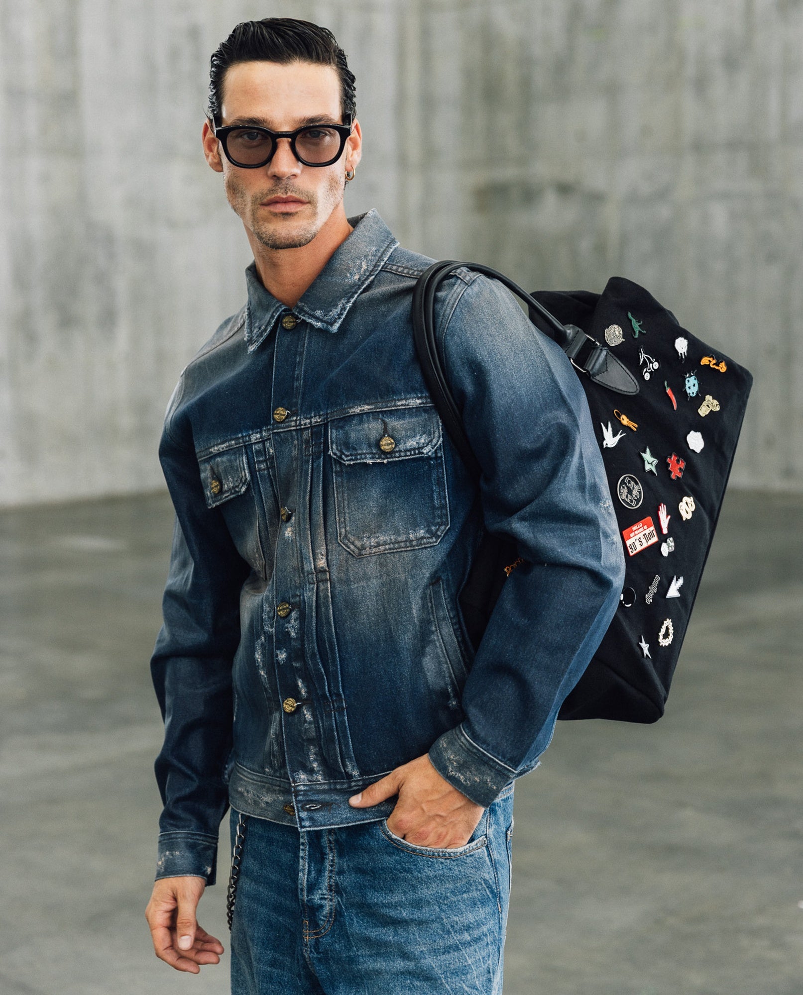 Mens Denim Trucker Jacket - Special Collection - Blue 63_322H200_AZU193924_6