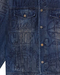 Mens Embroidered Denim Trucker Jacket - Special Collection - Blue 63_322H201_AZU194052_7