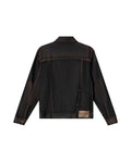 Mens Black Denim Trucker Jacket - Special Collection - Black 63_322H202_NEG194004_7