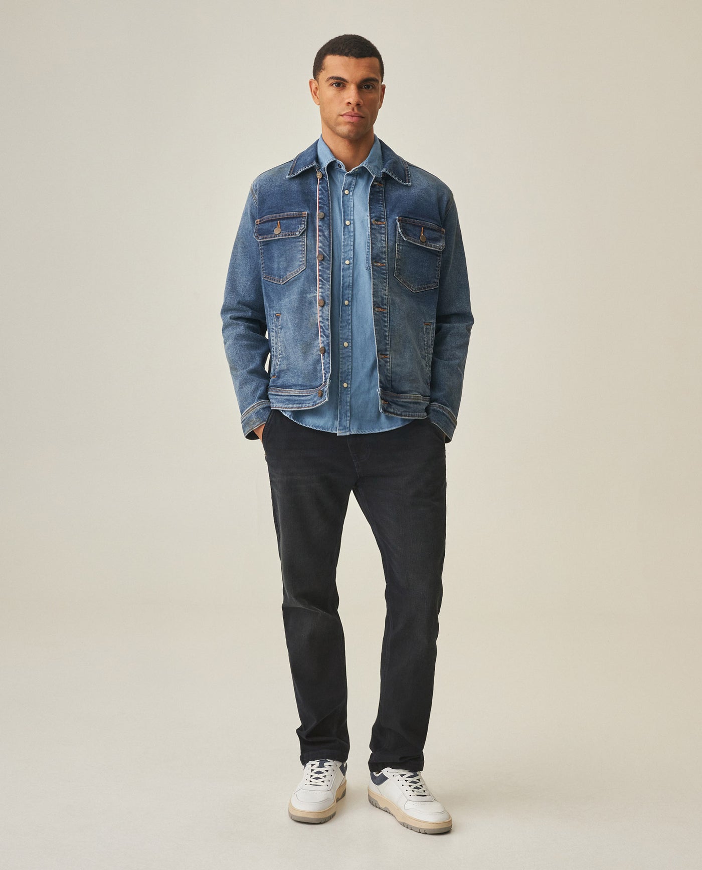 Men´s Heritage Trucker Jacket - Blue 63_322H450_AZU193924_0