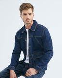 VESTE EN JEAN BLEU FONCÉ