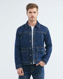 VESTE EN JEAN BLEU FONCÉ