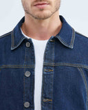 VESTE EN JEAN BLEU FONCÉ