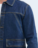 VESTE EN JEAN BLEU FONCÉ