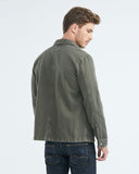 VESTE EN JEAN VERT