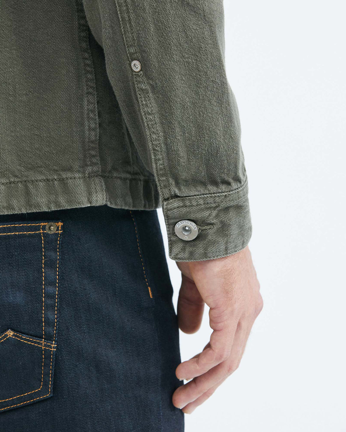 GREEN DENIM JACKET