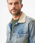 Men's Classic Trucker Denim Jacket in Cotton, Navigator 329G000 - 4