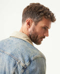 Men's Classic Trucker Denim Jacket in Cotton, Navigator 329G000 - 6