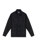 Men's Denim Parka Jacket in Cotton-Viscose Blend, Evening 329G001 - 2