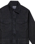 Men's Denim Parka Jacket in Cotton-Viscose Blend, Evening 329G001 - 7