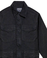 Men's Denim Parka Jacket in Cotton-Viscose Blend, Evening 329G001 - 7