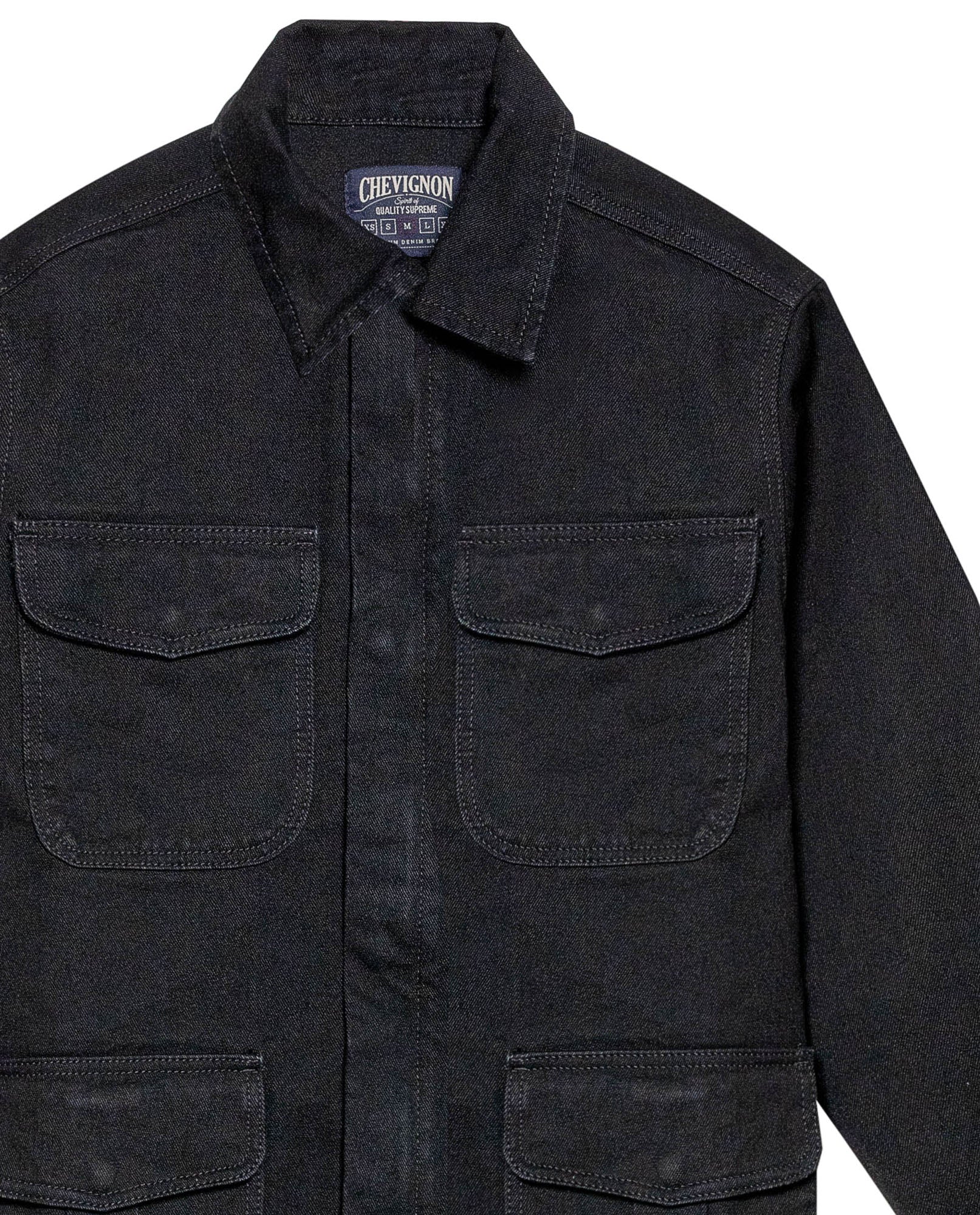 Men's Denim Parka Jacket in Cotton-Viscose Blend, Evening 329G001 - 7