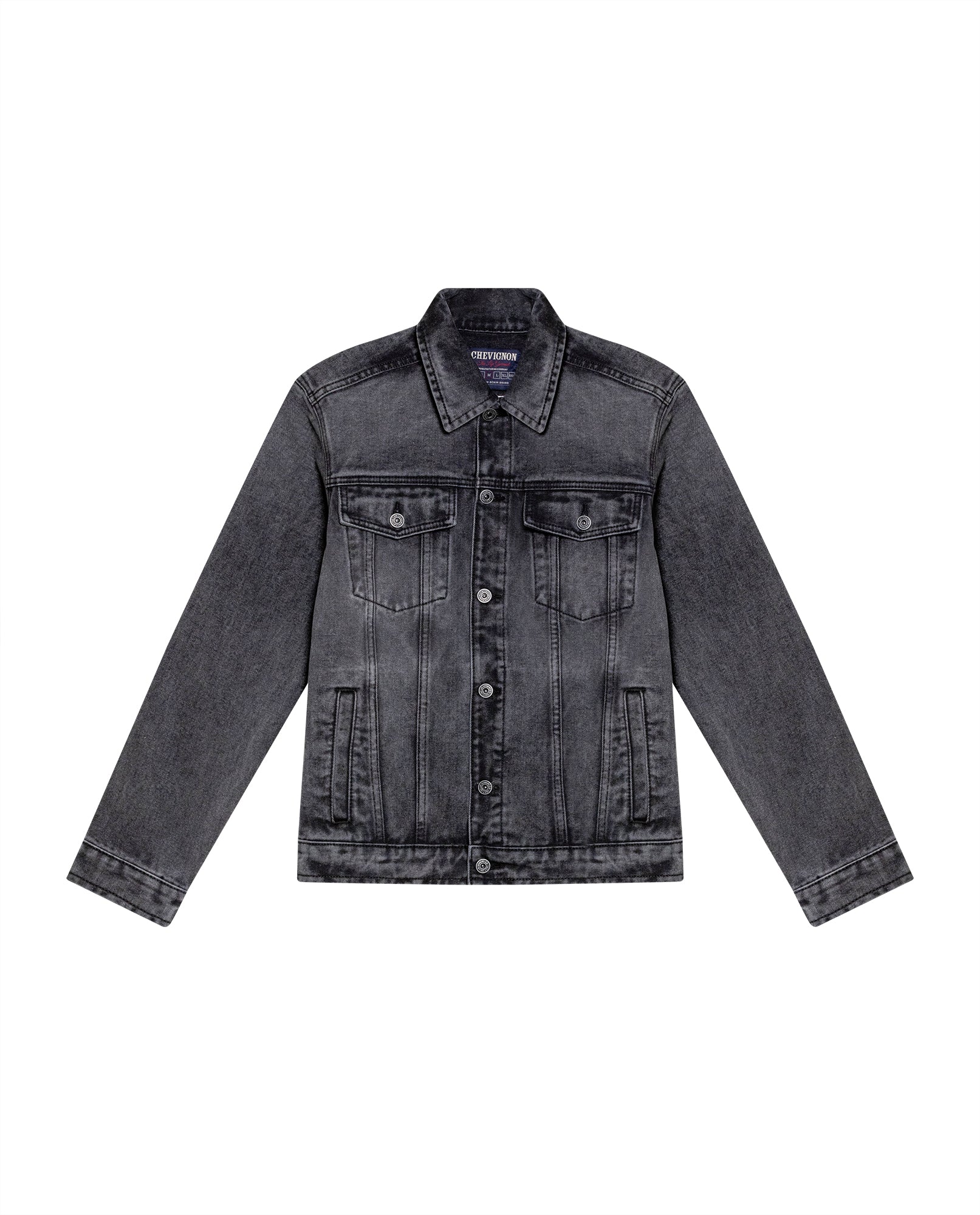 Men's Multi-Pocket Trucker Denim Jacket in Cotton-Viscose Blend, Tidemark 329G002 - 2