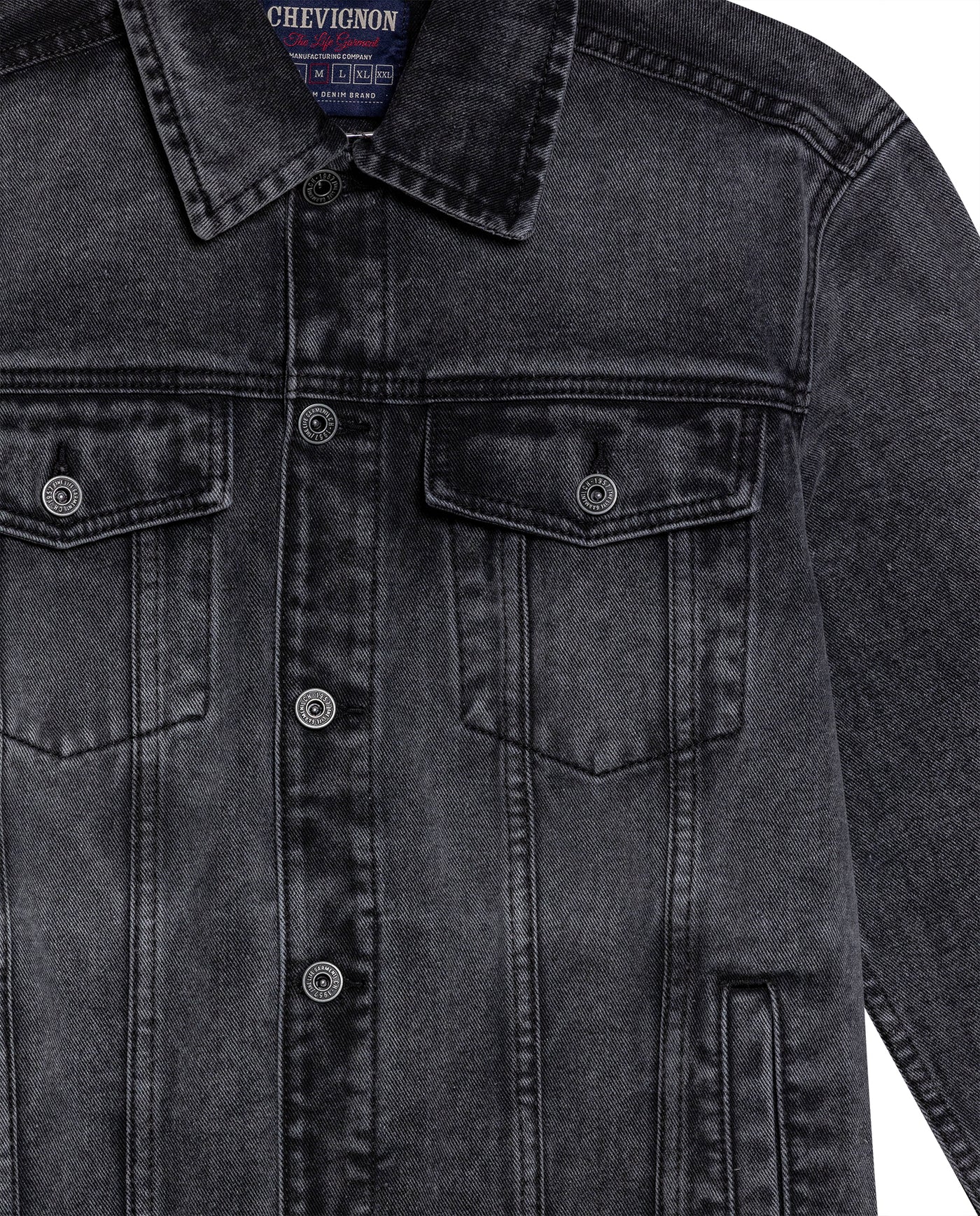 Men's Multi-Pocket Trucker Denim Jacket in Cotton-Viscose Blend, Tidemark 329G002 - 7
