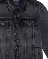 Men's Multi-Pocket Trucker Denim Jacket in Cotton-Viscose Blend, Tidemark 329G002 - 7