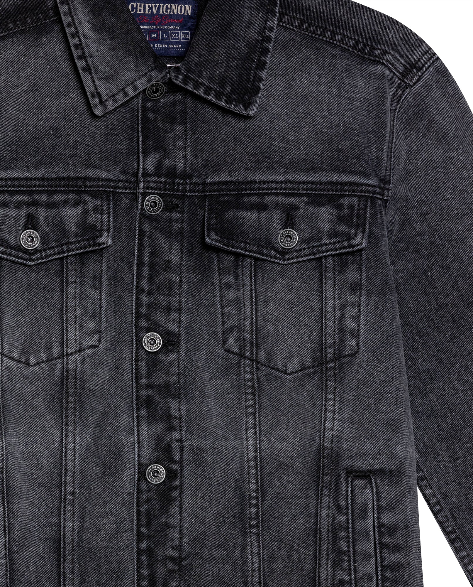 Men's Multi-Pocket Trucker Denim Jacket in Cotton-Viscose Blend, Tidemark 329G002 - 7