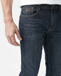 Men's Denim Straight Fit-Jeans, Dark Wash - 3